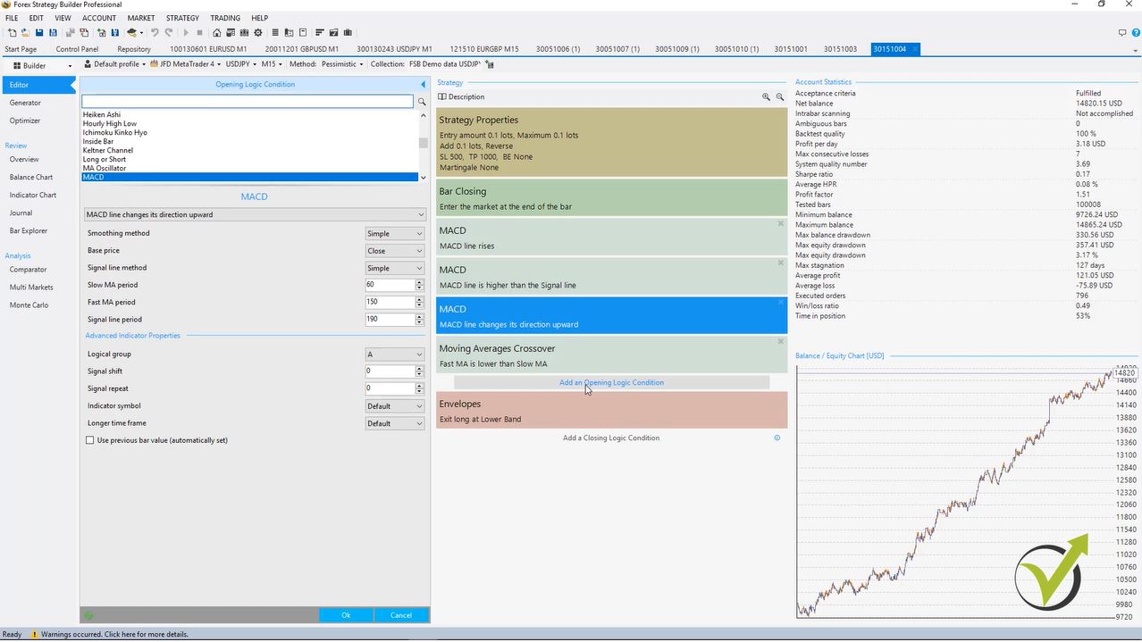 robot trading Forex with FSB Pro software