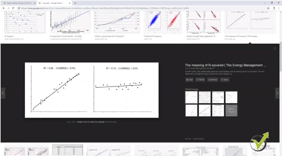 Equity line as a regression line