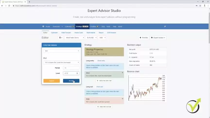 MT4 Expert Advisor Builder for strategies