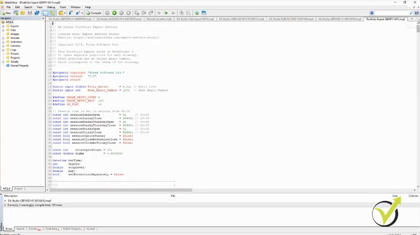 Code of the Expert Advisors