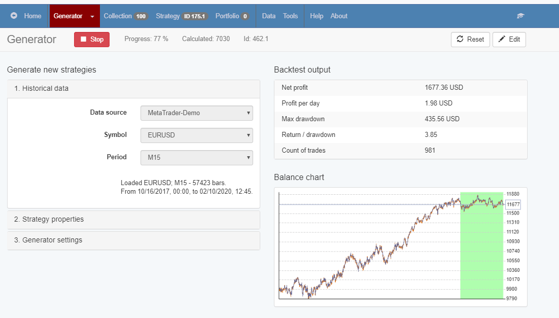 EA Studio trading software