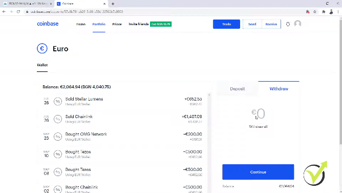 coinbase without bank account