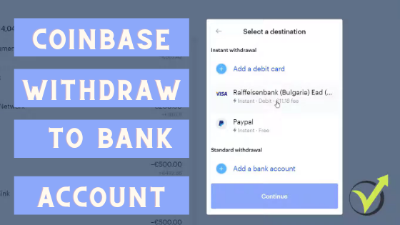 how to withdraw from coinbase to bank account