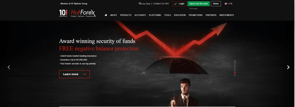 HotForex review broker site