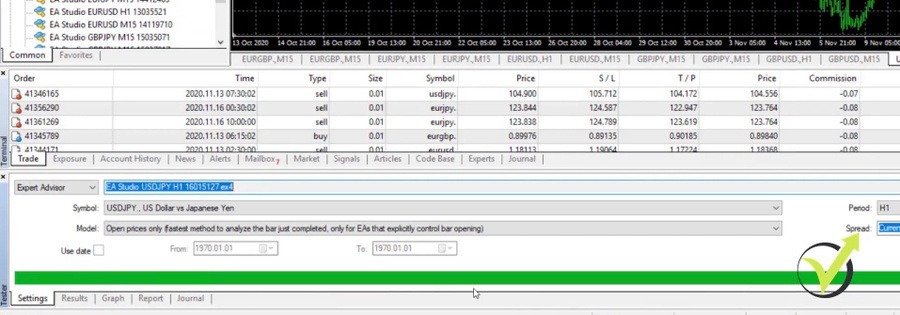 Model Options Settings in MetaTrader