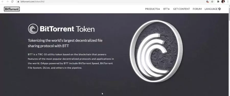 BitTorrent BTT website