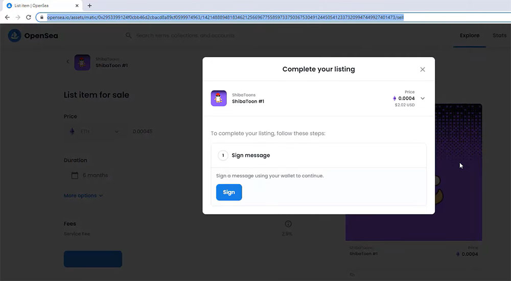 The script connects automatically to the MetaMask wallet