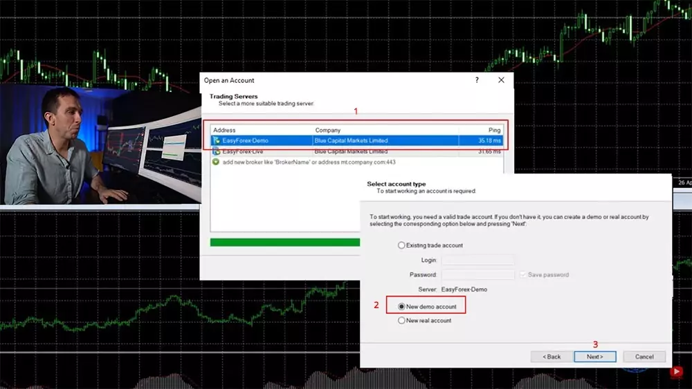 opening a demo account for crypto CFD trading