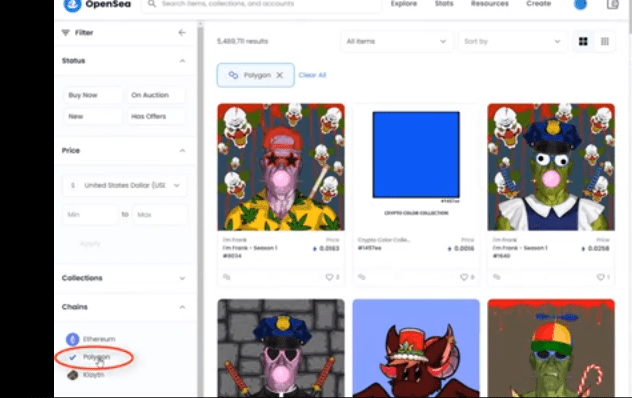 Flipping NFTs on Solana and OpenSea: Polygon blockchain