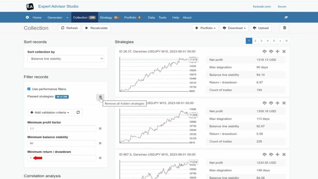 How to Create Moving Average Crossover Expert Advisor - Performance Filter